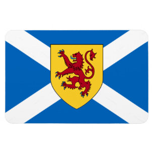 Scotland Flag Magnet - Cross & Lion