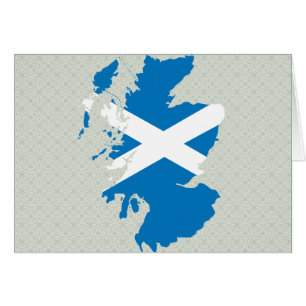 Scotland Flag Map Vollgröße