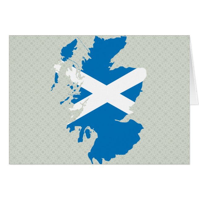 Scotland Flag Map Vollgröße (Vorderseite (Horizontal))