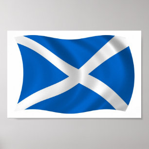Scotland Flag Poster Print