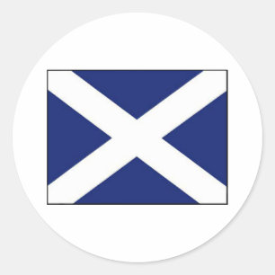 SCOTLAND FLAG RUNDER AUFKLEBER