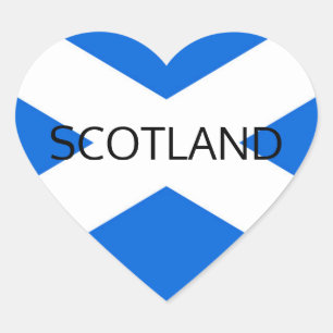 Scotland Flag Scotland stkcn Herz-Aufkleber