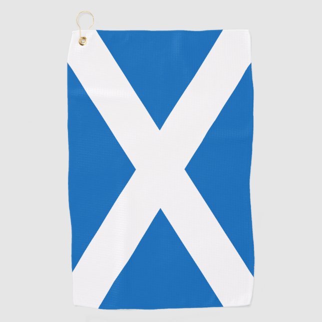 Scotland Flag Scottish Patriotic Golfhandtuch (Vorderseite)
