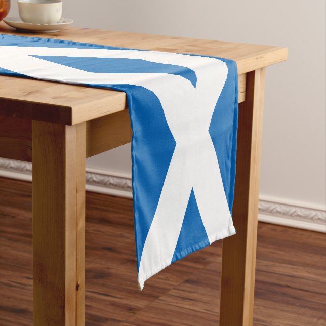 Scotland Flag & Sports Fans House / Schottland Kurzer Tischläufer (Beispiel)