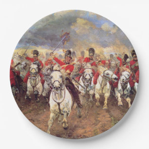 Scotland For Ever (Kavallerieoffiziere) (Militär) Pappteller