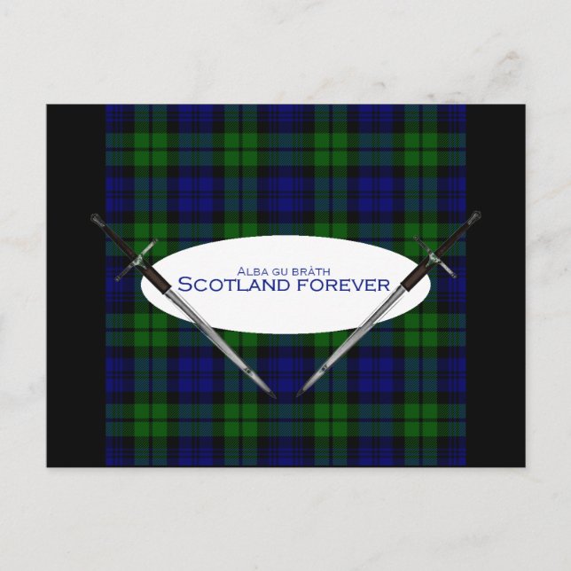 Scotland Forever Alba gu bràth Postkarte (Vorderseite)