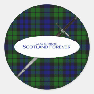 Scotland Forever Alba gu bràth Runder Aufkleber