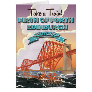 Scotland Fourth Bridge Travel Poster.