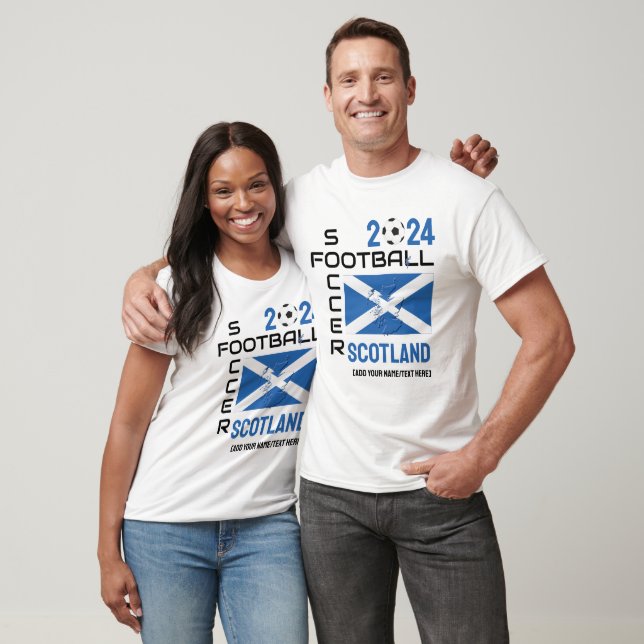 SCOTLAND Fußball Custom 2024 JEDES JAHR T-Shirt (Unisex)