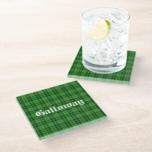 Scotland Galloway District Tartan Personalisiert Glasuntersetzer