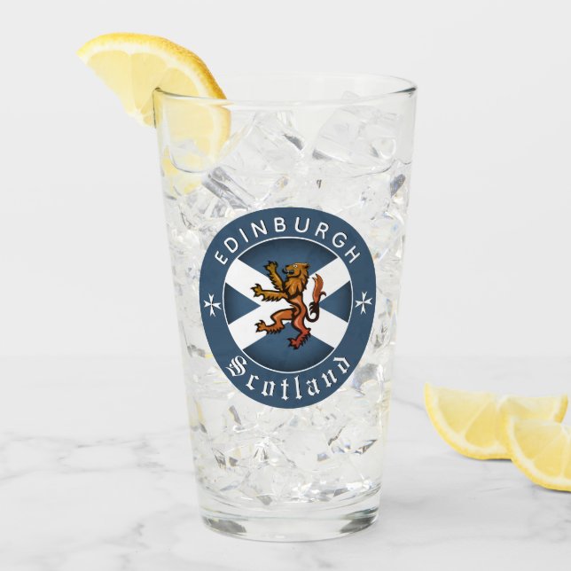 Scotland Glass, Rampant, Edinburgh, Schottische Fl Glas (Vorderseite Ice)