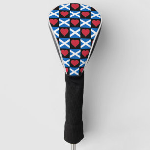 Scotland Golf Lover Herzmuster Scottish Flag Headcover