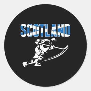 Scotland Ice Hockey Jersey Scottish Hockey Team Fa Runder Aufkleber
