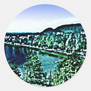 Scotland Inverness Gebäude Gibney Museum Zaz Runder Aufkleber