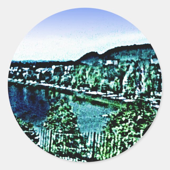 Scotland Inverness Gebäude Gibney Museum Zaz Runder Aufkleber (Vorderseite)