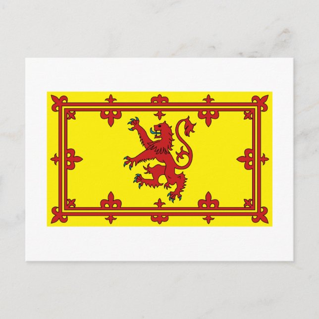 Scotland Lion Flag Postkarte (Vorderseite)