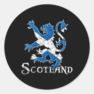 Scotland Lion Rampant Scotland Scotland Runder Aufkleber