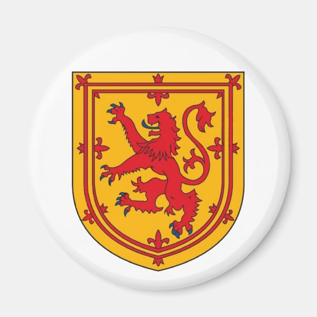 Scotland Lion Rampant Shield Magnet (Vorne)