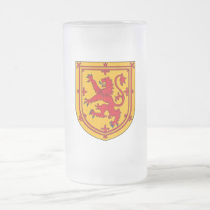 Scotland Lion Rampant Shield Mattglas Bierglas