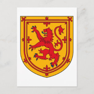 Scotland Lion Rampant Shield Postkarte