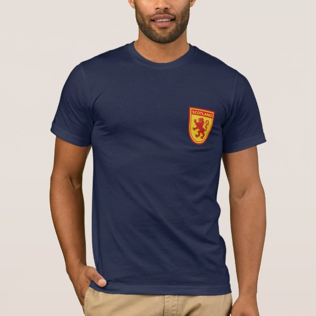 Scotland Lion Rampant Shield Tshirt (Vorderseite)