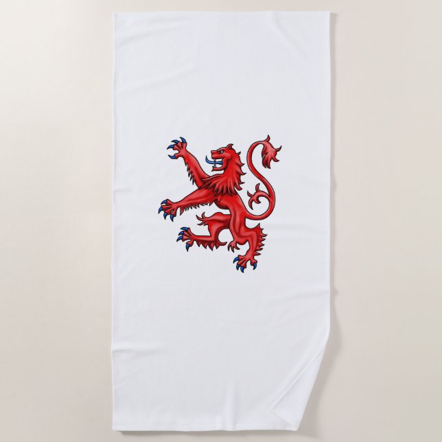 Scotland Lion Rampant Strandtuch (Vorderseite)