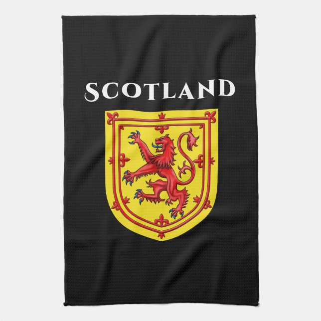Scotland Lion Rampe Geschirrtuch (Vertikal)