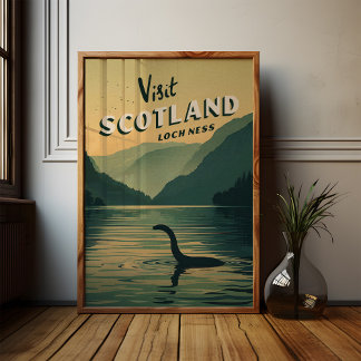 Scotland Loch Ness Monster Poster