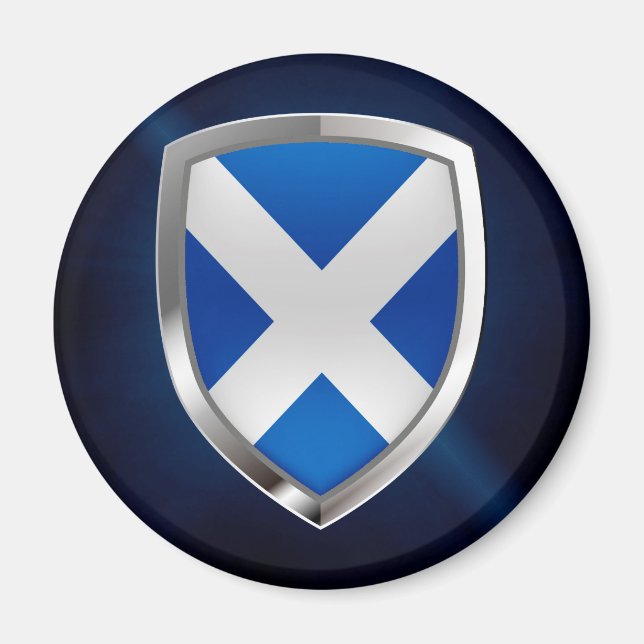Scotland Metallic Emblem Magnet (Vorne)