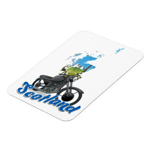 Scotland Motorrad-Karte Reiseanbieter Magnet