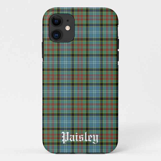 Scotland Paisley District Tartan Personalisiert Case-Mate iPhone Hülle (Rückseite)