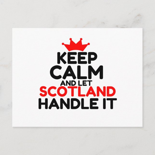 SCOTLAND POSTKARTE (Vorderseite)