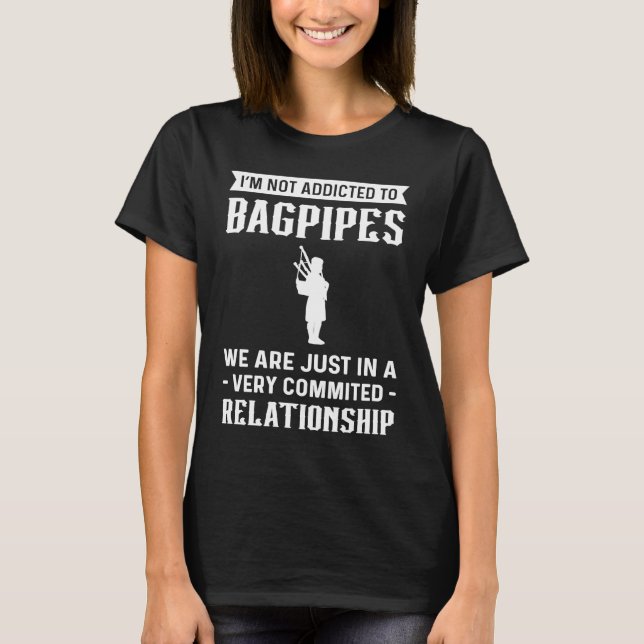 Scotland Pride Bagpiping Bagpiper Bagpipe Player T-Shirt (Vorderseite)