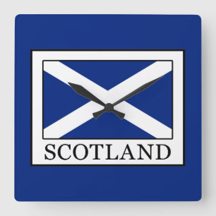 Scotland Quadratische Wanduhr