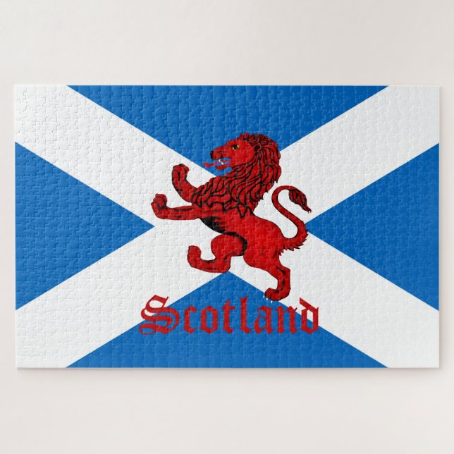 Scotland Rampant Lion, antiker Red Rampant Lion Puzzle (Horizontal)