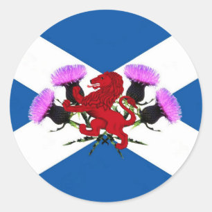 Scotland Rampant Löwe Runder Aufkleber