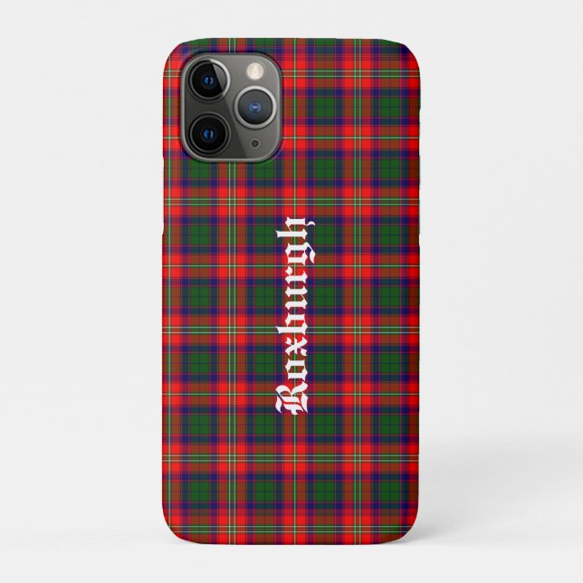 Scotland Roxburgh District Tartan Personalisiert Case-Mate iPhone Hülle (Rückseite)