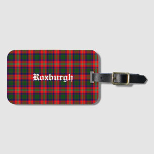 Scotland Roxburgh District Tartan Personalisiert Gepäckanhänger