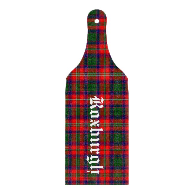 Scotland Roxburgh District Tartan Personalisiert Schneidebrett (Vorderseite)