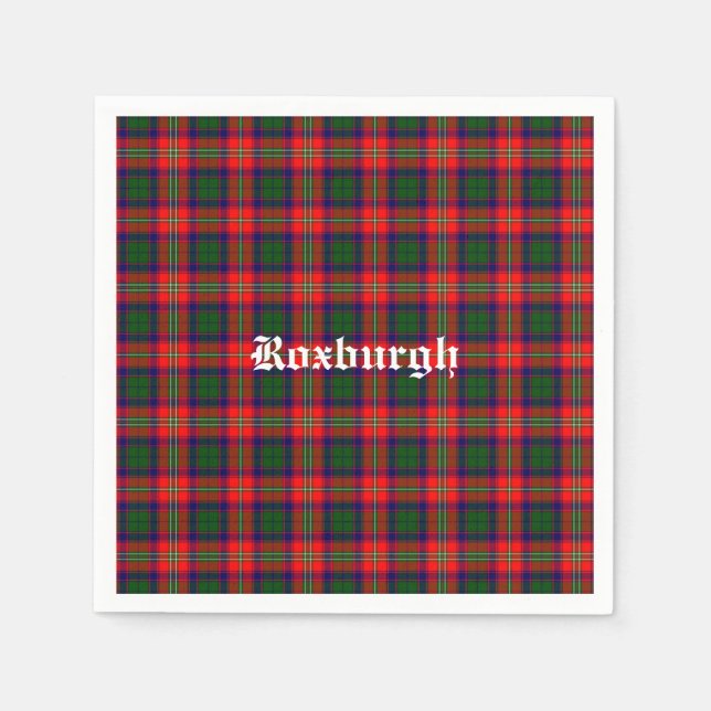 Scotland Roxburgh District Tartan Personalisiert Serviette (Vorderseite)