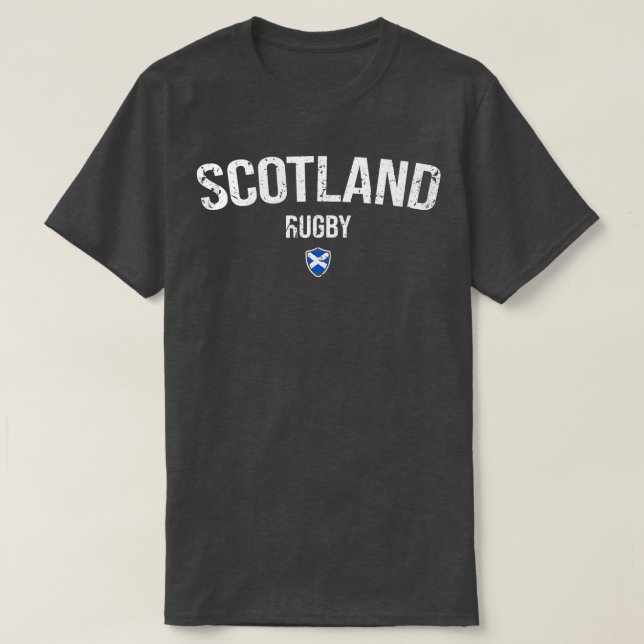 Scotland Rugby Six Nations Rugby Scotland Support T-Shirt (Design vorne)