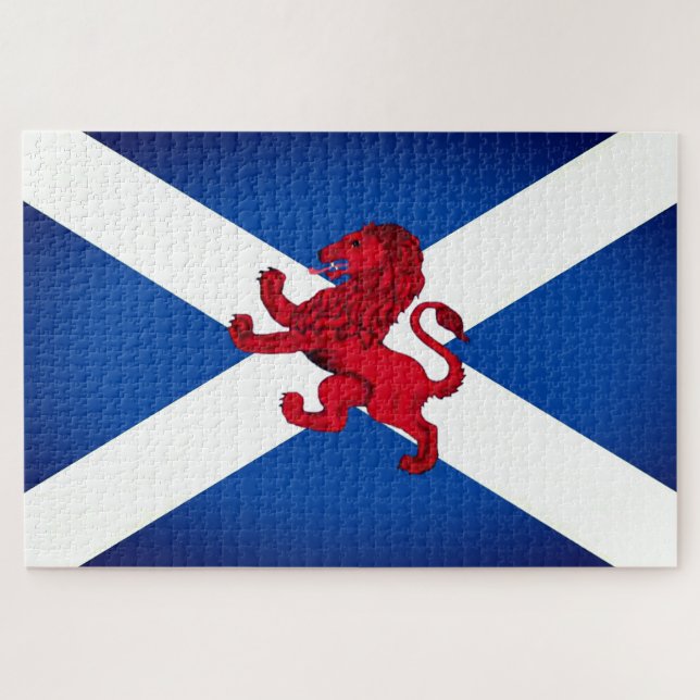 Scotland Saint Andrew's flagge/Rampant Lion 1014 Puzzle (Horizontal)
