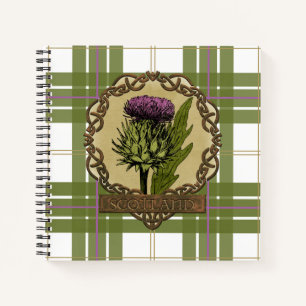 Scotland Scottish Thistle Celtic Knots Notizbuch