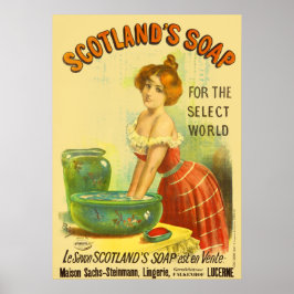 Scotland Soap Vintage Werbung Poster