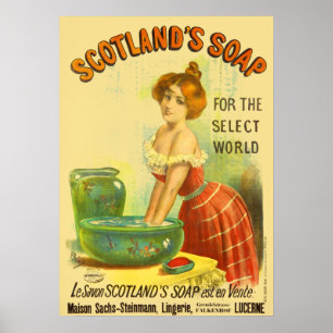 Scotland Soap Vintage Werbung Poster