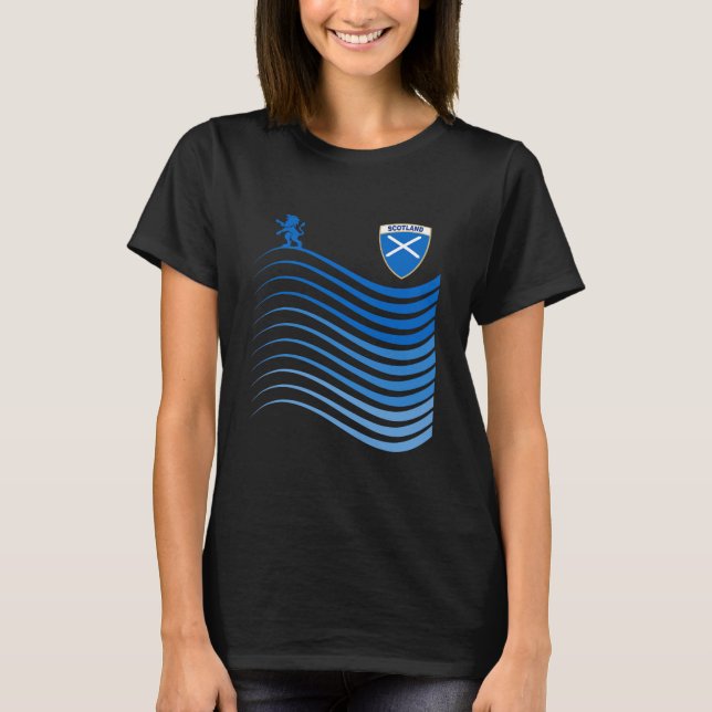 Scotland Soccer Jersey Scottish Flag T-Shirt (Vorderseite)