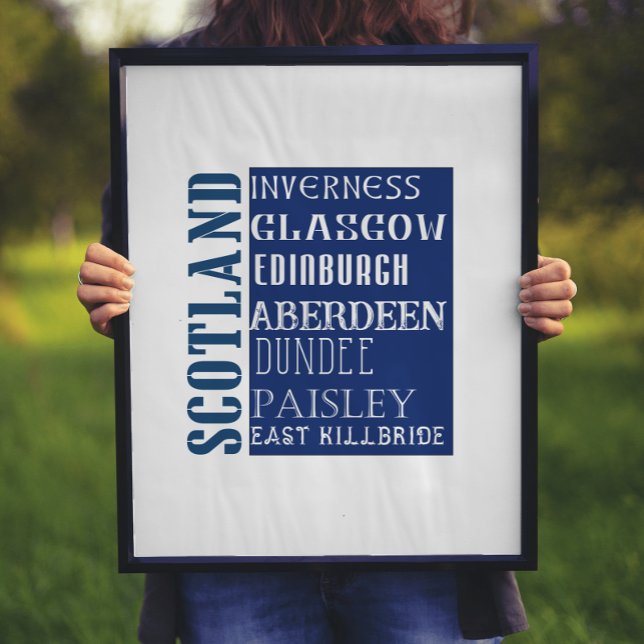 Scotland Subway Word Art Poster (Von Creator hochgeladen)
