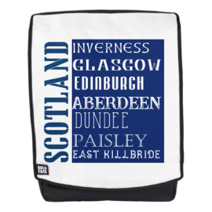 Scotland Subway Word Art Rucksack