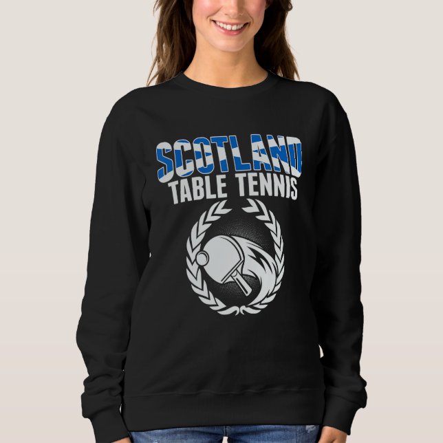 Scotland Table Tennis     Scottish Ping Pong Suppo Sweatshirt (Vorderseite)
