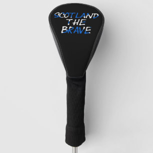 Scotland The Brave überlagert auf dem schottischen Golf Headcover